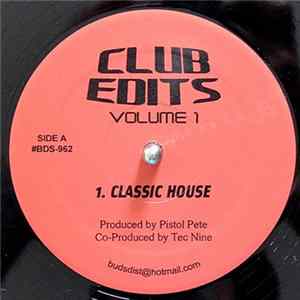 Pistol Pete - Club Edits Volume 1 Album