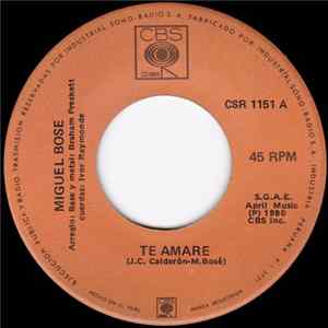 Miguel Bosé - Te Amare / Don Diablo Album