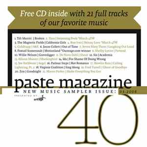 Various - Paste Magazine New Music Sampler 03.2008 Issue 40 Album