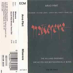 Arvo Pärt - The Hilliard Ensemble, Orchester Der Beethovenhalle Bonn - Miserere Album