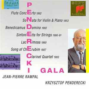 Krzysztof Penderecki, Jean-Pierre Rampal - Penderecki Gala Album