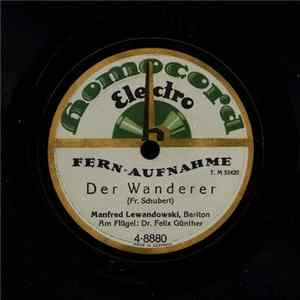 Manfred Lewandowski - Der Wanderer / Du Bist Die Ruh'! Album