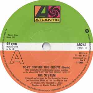 The System - Don't Disturb This Groove Album