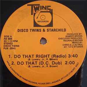 Disco Twins & Starchild - Do That Right Album