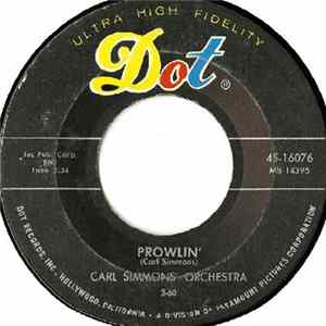 Carl Simmons' Orchestra - Prowlin' / Boodoo Album