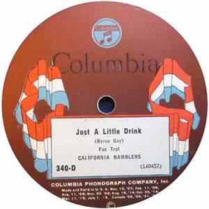 California Ramblers - Just A Little Drink / Dromedary Album